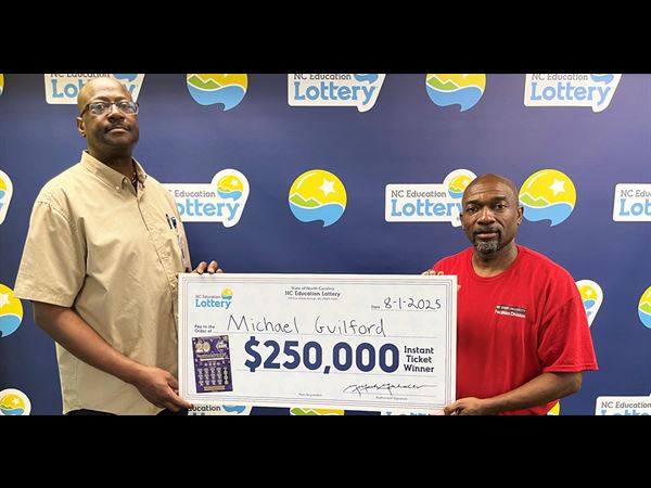 Raleigh man will buy a house with $250,000 top prize win