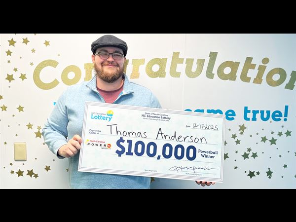 Alamance County man’s $100,000 Powerball win will pay for his education