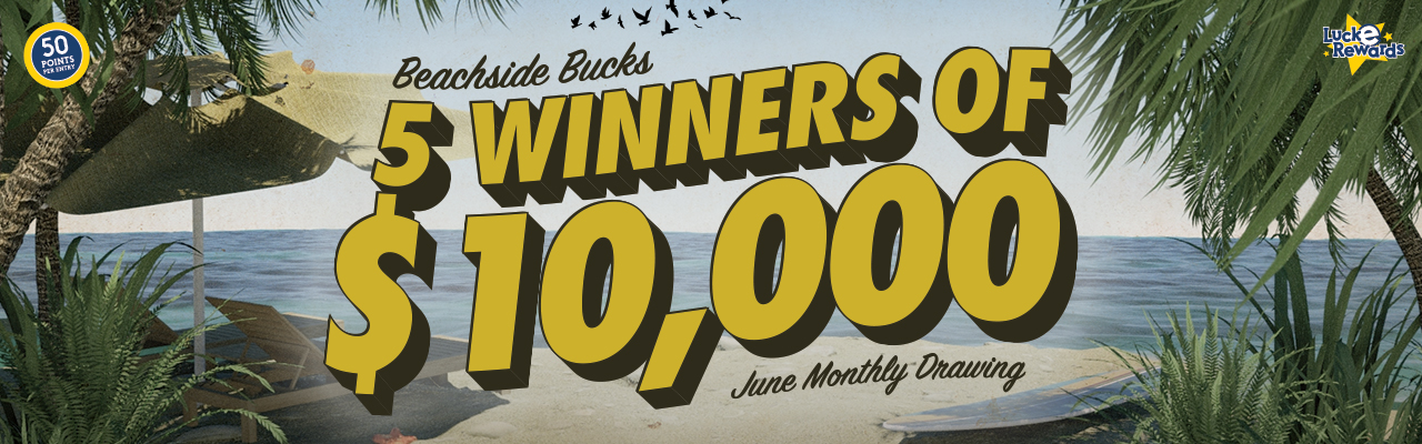 Beach Side Bucks Monthly Drawing