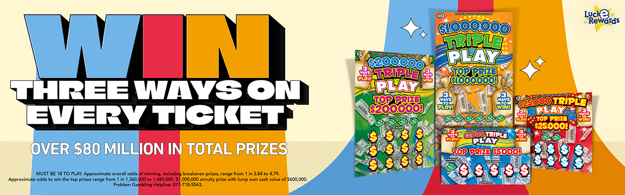 Triple Play Monthly Scratch Off Games