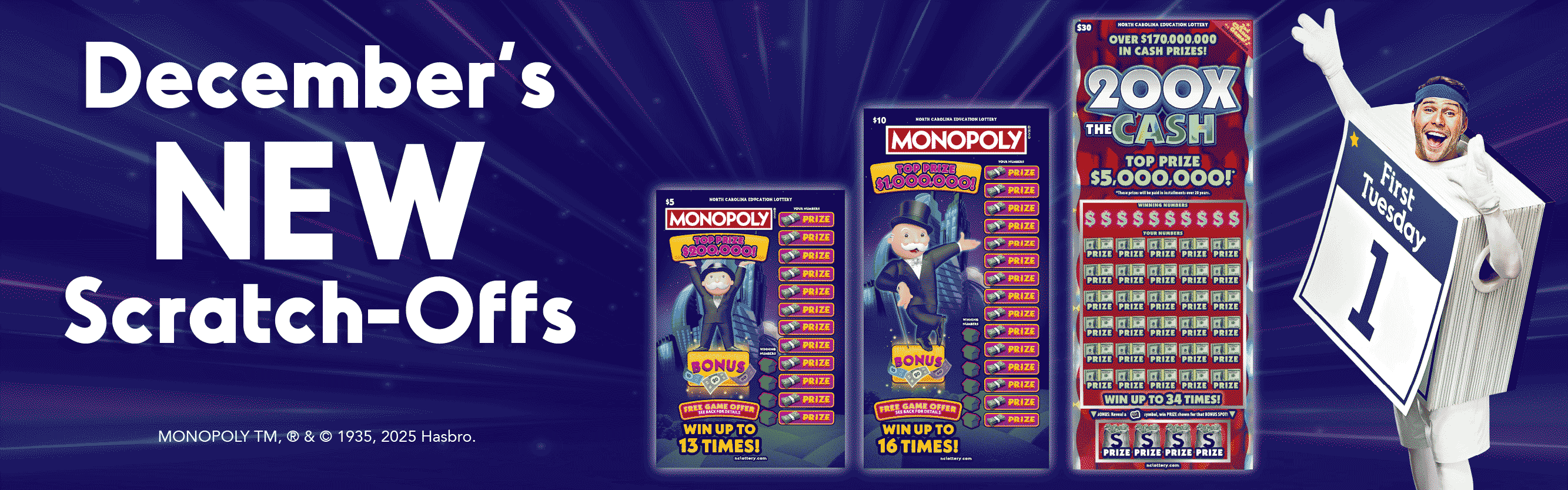 December Scratch Offs