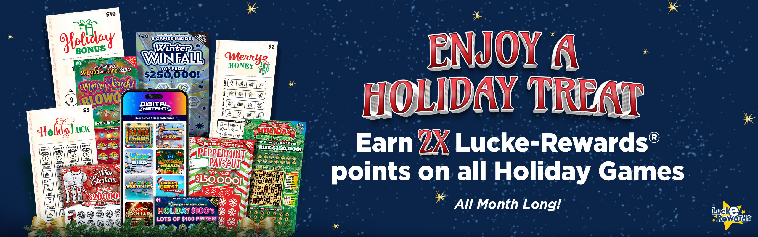 Points Multiplier on Holiday Scratch Offs