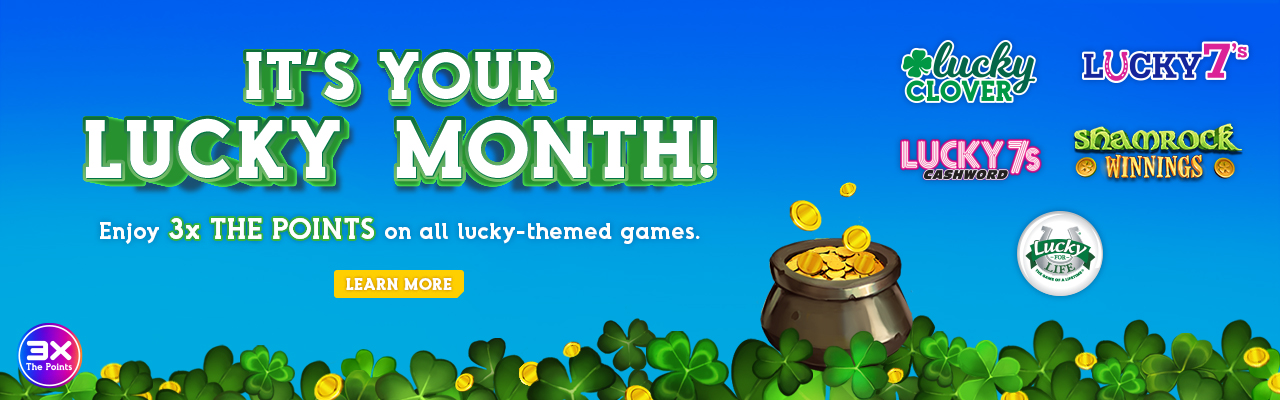 March Points Multiplier 3x Lucky Games