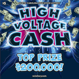 High Voltage Cash scratch-off from North Carolina Lottery