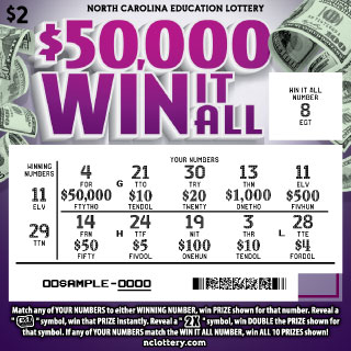 nc lottery scratch off
