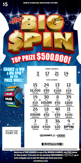Lottery scratch off tickets