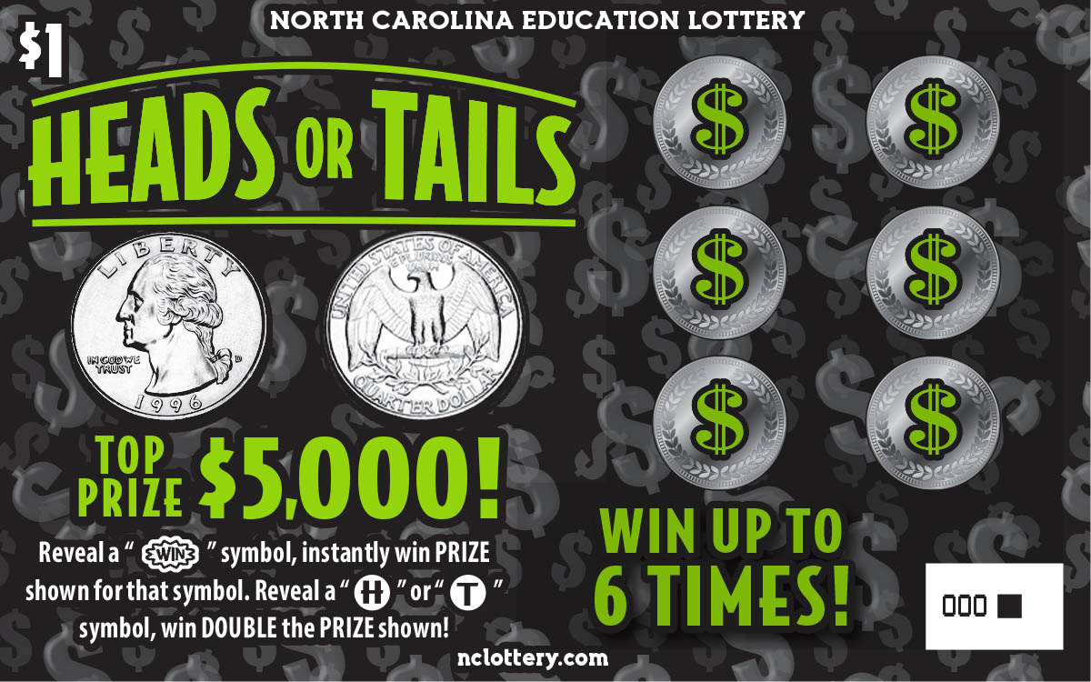 ScratchOff Heads or Tails NC Lottery