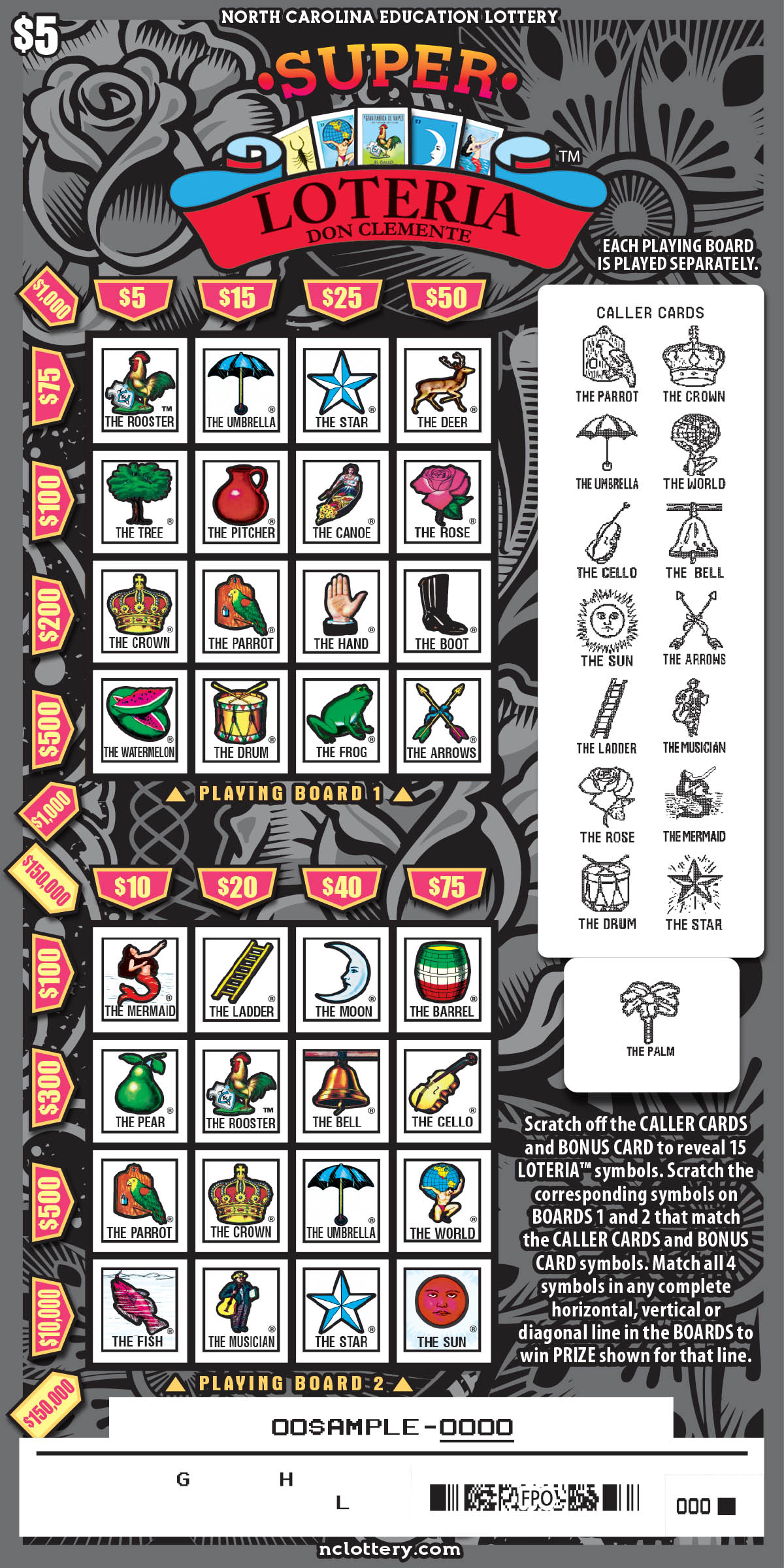 Scratch Off Super Loteria Nc Lottery