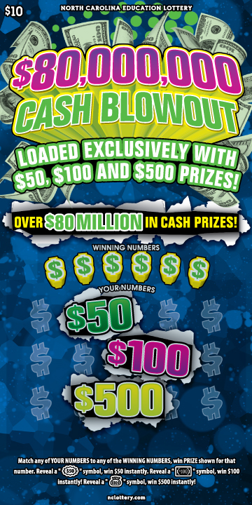 Scratch-Off - $80,000,000 Cash Blowout | NC Lottery