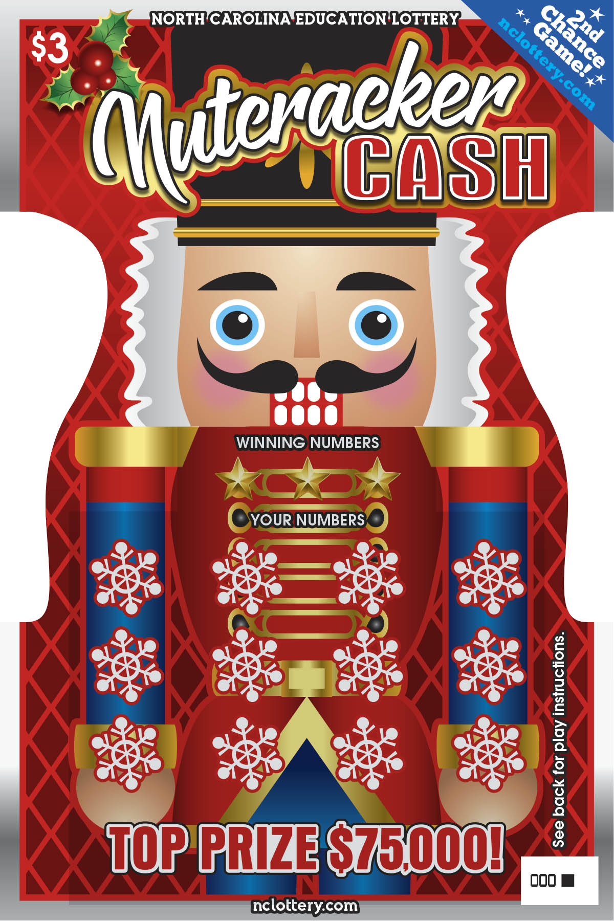ScratchOff Nutcracker Cash NC Lottery