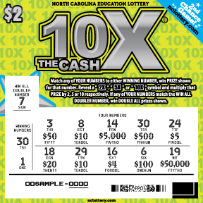 Scratch-Off - 10X The Cash | NC Lottery