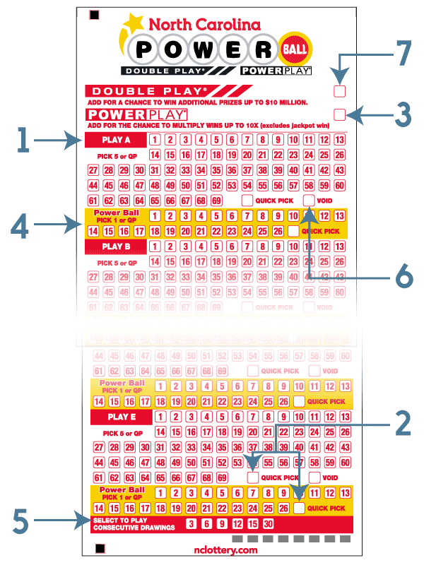 Powerball Playslip